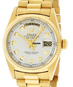 Lovely Copies Rolex Day-date 36 18038 Caliber 3055 Automatic Movement 36mm Yellow Gold Case Mens/unisex Watch