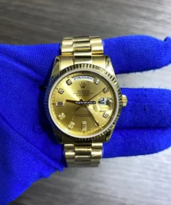 Inexpensive Replica Rolex Day-date 36 118238 Caliber 3155 Automatic Movement 36mm Yellow Gold Case Mens/unisex Watch