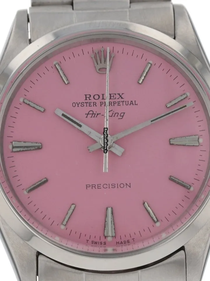 High-end Fake Rolex Air King Precision 5500 34mm Steel Case Watch - Image 2