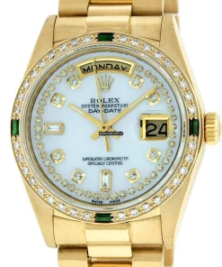 Great Replica Rolex Day-date 36 18038 Caliber 3055 Automatic Movement 36mm Yellow Gold Case Mens/unisex Watch