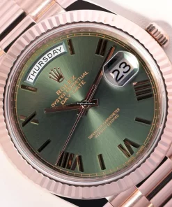 Superior Knockoff Rolex Day-date 40 228238 Automatic Movement 40mm Rose Gold Case Mens/unisex Watch