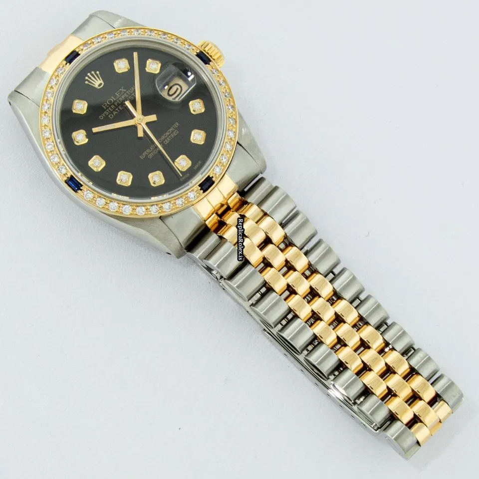 Swiss Fake Rolex Datejust 16013 Caliber 3035 Automatic Movement 36mm Gold/steel Case Mens/unisex Watch - Image 5