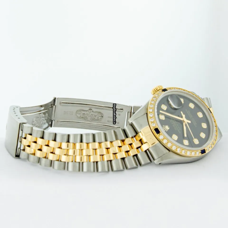 Swiss Fake Rolex Datejust 16013 Caliber 3035 Automatic Movement 36mm Gold/steel Case Mens/unisex Watch - Image 8