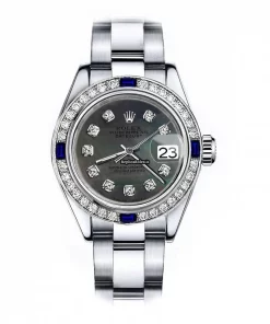 Fantastic Replica Rolex Oyster Perpetual Lady Date 69160 Automatic Movement 26mm Steel Case Womens Watch