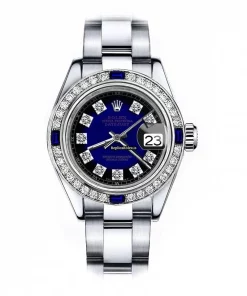 Neat Fake Rolex Oyster Perpetual Lady Date 69160 Automatic Movement 26mm Steel Case Womens Watch