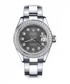 Perfect Fake Rolex Oyster Perpetual Lady Date 69160 Automatic Movement 26mm Steel Case Womens Watch