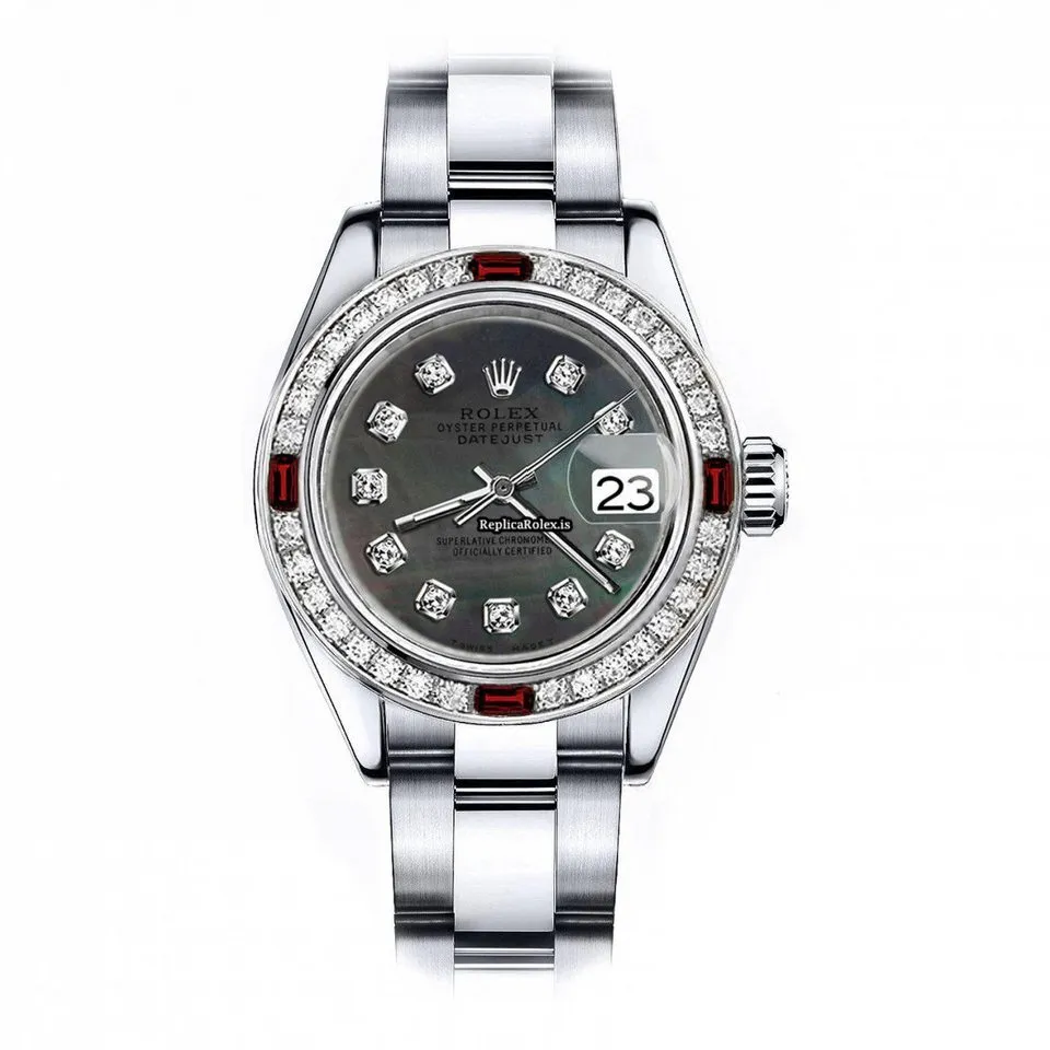 Wonderful Clone Rolex Oyster Perpetual Lady Date 69160 Automatic Movement 26mm Steel Case Womens Watch