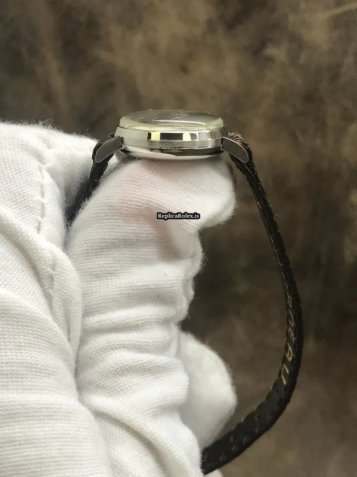 Design Replica Rolex Oyster Precision 9074 Manual Winding Movement 20mm White Gold Case Watch - Image 5