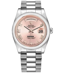 Wonderful Replica Rolex Day-date 36 118206 Caliber 3155 Automatic Movement 36mm Platinum Case Mens/unisex Watch