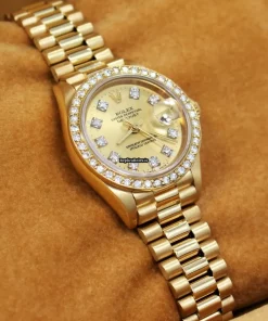 Incredible Fake Rolex Lady-datejust 69178 Automatic Movement 26mm Yellow Gold Case Womens Watch