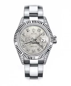 Cool Knockoff Rolex Oyster Perpetual Lady Date 69160 Automatic Movement 26mm Steel Case Womens Watch