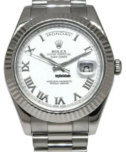 Offering Replica Rolex Day-date II 218239 Automatic Movement 41mm White Gold Case Watch