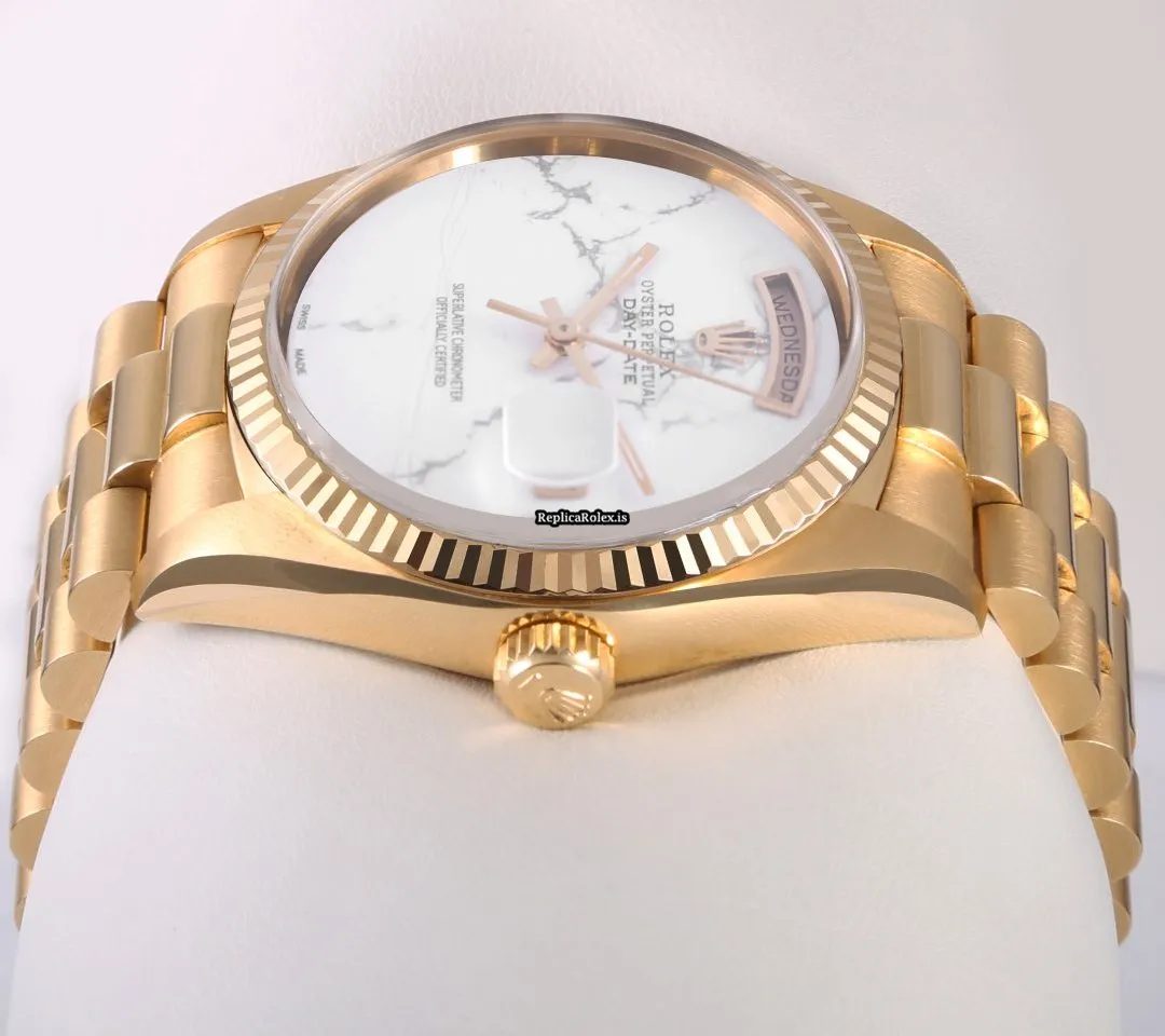 Wonderful Fakes Rolex Day-date 36 18238 Automatic Movement 36mm Yellow Gold Case Mens/unisex Watch - Image 4