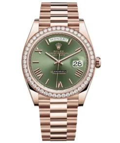 Inexpensive Replica Rolex Day-date 40 228345rbr Automatic Movement Rose Gold Case Watch