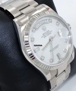 Beautiful Replica Rolex Day-date 36 118239 Automatic Movement 36mm White Gold Case Watch