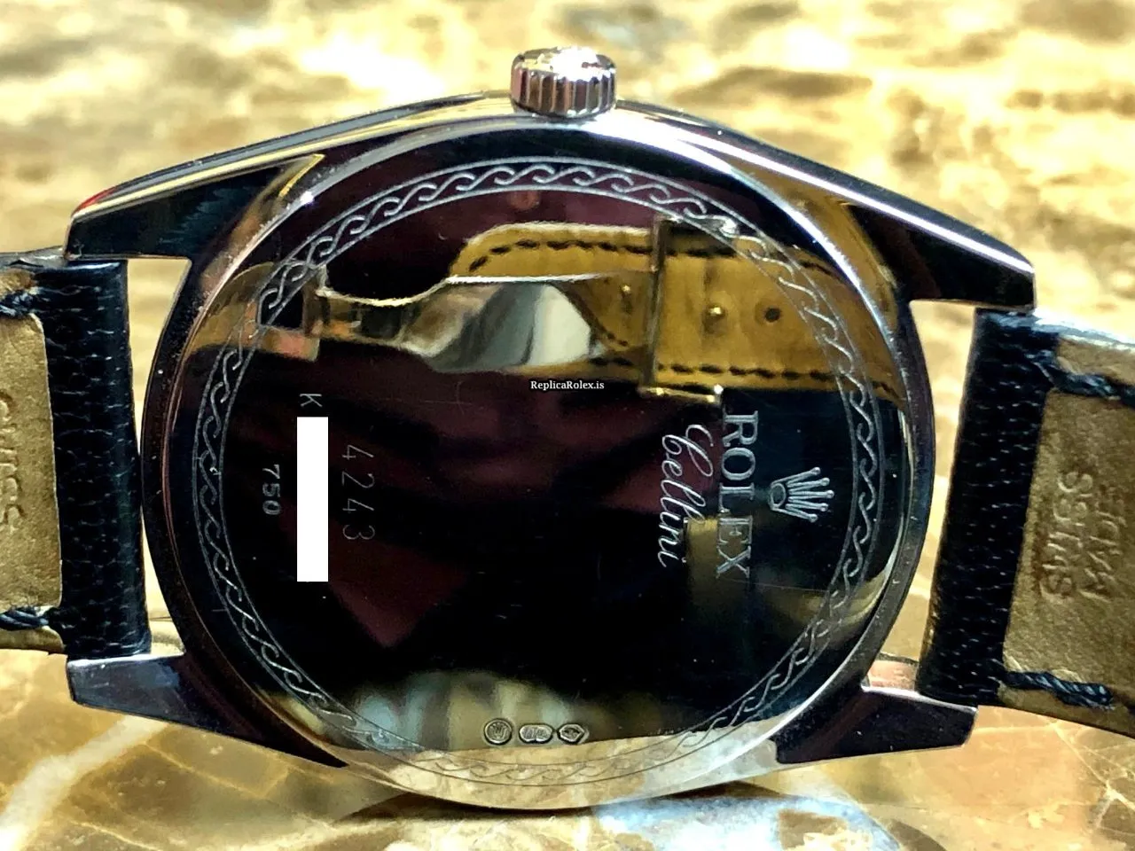 Superior Replica Rolex Cellini Danaos 4243 Caliber 1602 Manual Winding Movement 38x46mm White Gold Case Mens/unisex Watch - Image 4