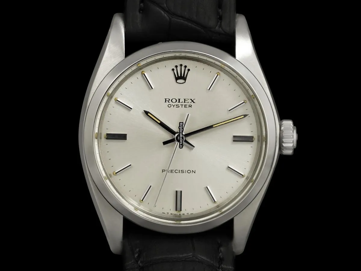 Fine Replica Rolex Oyster Precision 7830 Caliber 1225 Manual Winding Movement 35mm Steel Case Mens/unisex Watch - Image 3