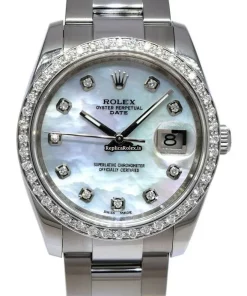 Top Fake Rolex Oyster Perpetual Date 115200 Automatic Movement 34mm Steel Case Watch