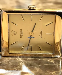 Amazing Replica Rolex Cellini 4014 Caliber 1601 Manual Winding Movement 22.5x28.5mm Yellow Gold Case Mens/unisex Watch