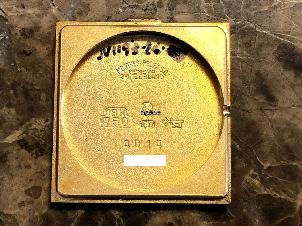 Amazing Replica Rolex Cellini 4014 Caliber 1601 Manual Winding Movement 22.5x28.5mm Yellow Gold Case Mens/unisex Watch - Image 10