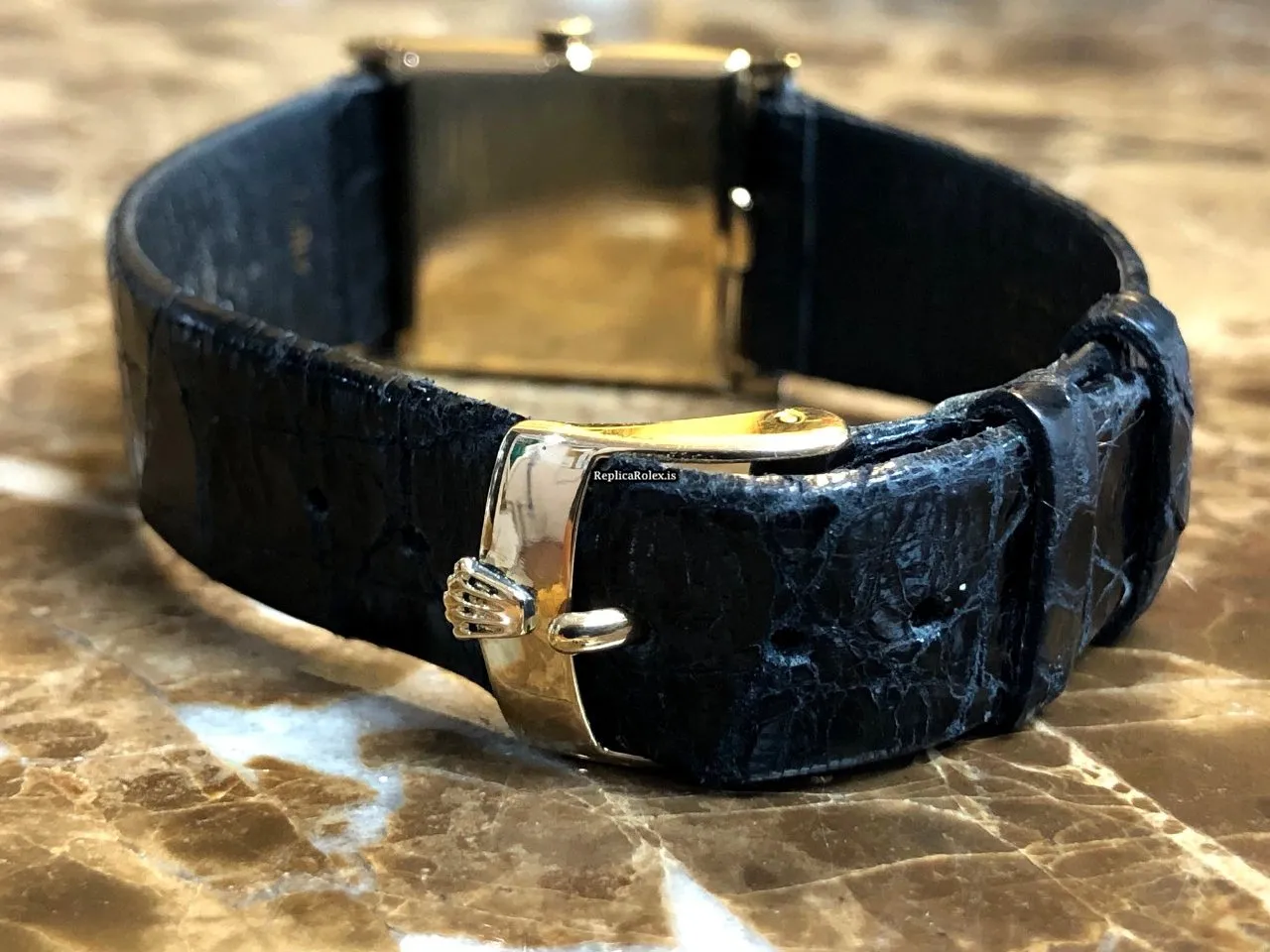 Amazing Replica Rolex Cellini 4014 Caliber 1601 Manual Winding Movement 22.5x28.5mm Yellow Gold Case Mens/unisex Watch - Image 7