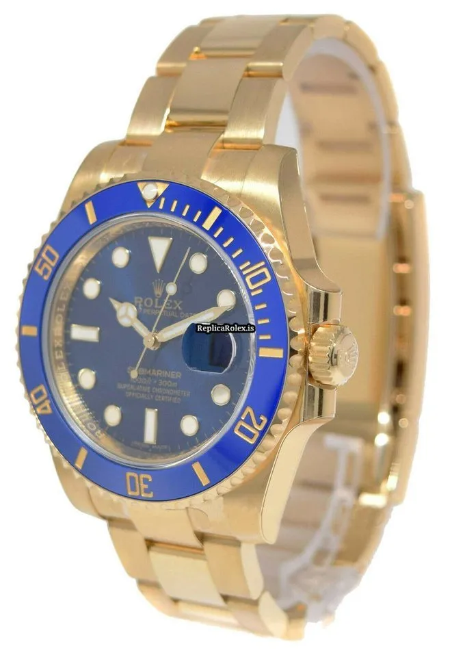 Durable Replica Rolex Submariner Date 116618lb Automatic Movement 40mm Yellow Gold Case Watch - Image 3