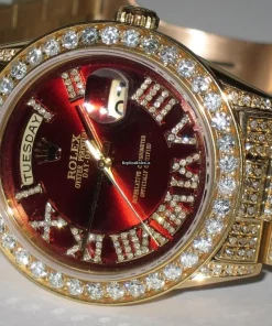 Swiss Copy Rolex Day-date Self Winding Automatic 36mm Yellow Gold Case Mens/unisex Watch