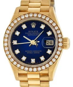 Top Replica Rolex Lady-datejust 69178 Caliber 2135 Automatic Movement 26mm Yellow Gold Case Womens Watch