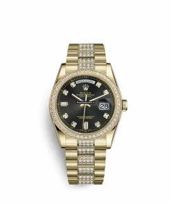 Inexpensive Replica Rolex Day-date 36 118348 Caliber 3115 Automatic Movement 36mm Yellow Gold Case Mens/unisex Watch