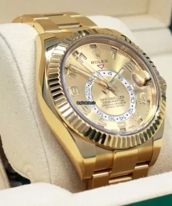 Wonderful Replica Rolex Sky-dweller 326938 Automatic Movement 42mm Yellow Gold Case Mens/unisex Watch