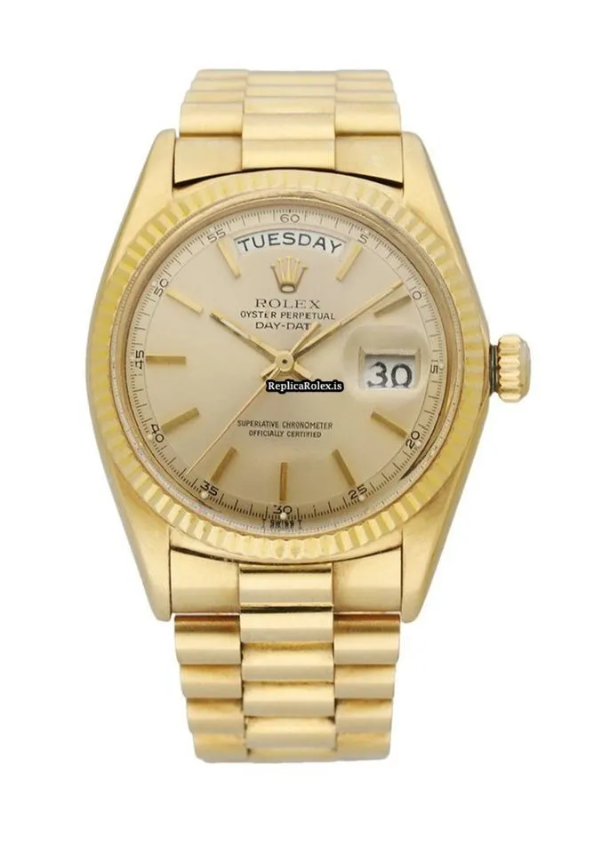 Wholesale Replica Rolex Day-date 36 1803 Automatic Movement 36mm Yellow Gold Case Mens/unisex Watch