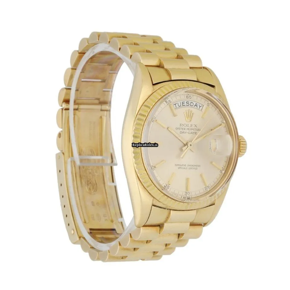 Wholesale Replica Rolex Day-date 36 1803 Automatic Movement 36mm Yellow Gold Case Mens/unisex Watch - Image 3
