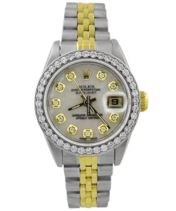 Cheap Replica Rolex Lady-datejust 69173 Caliber 2135 Automatic Movement 26mm Gold/steel Case Womens Watch