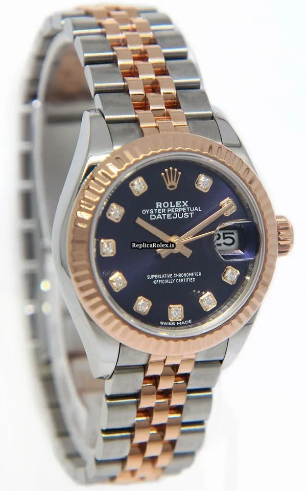 Excellent Clone Rolex Lady-datejust 279171 Automatic Movement 28mm Steel Case Womens Watch - Image 6