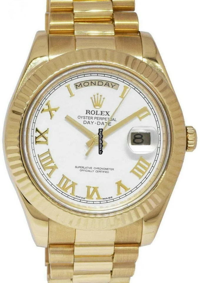 Trustworthy Fake Rolex Day-date II 218238 Automatic Movement 41mm Yellow Gold Case Mens/unisex Watch