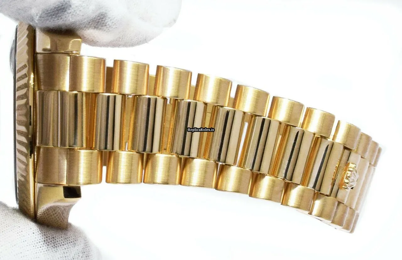 Trustworthy Fake Rolex Day-date II 218238 Automatic Movement 41mm Yellow Gold Case Mens/unisex Watch - Image 7