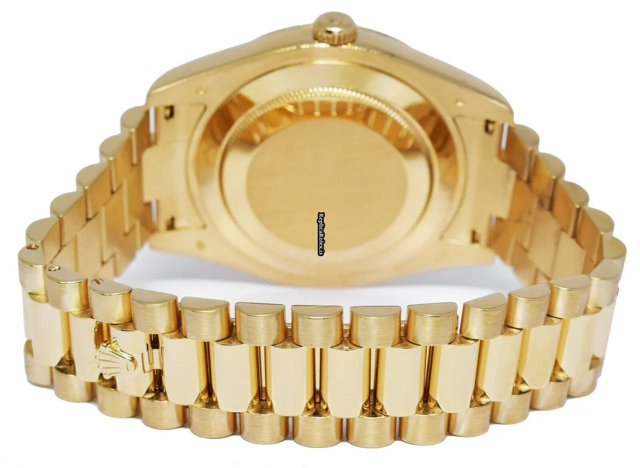 Trustworthy Fake Rolex Day-date II 218238 Automatic Movement 41mm Yellow Gold Case Mens/unisex Watch - Image 9