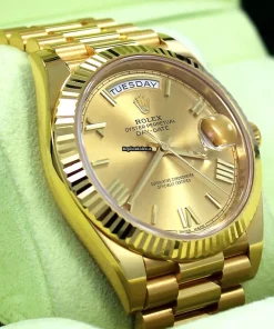 Perfect Fake Rolex Day-date 40 228238 Automatic Movement 40mm Yellow Gold Case Mens/unisex Watch