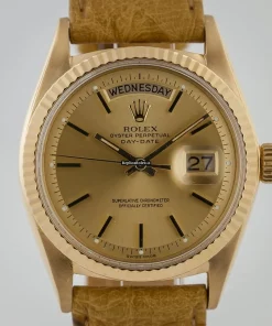 Reliable Replica Rolex Day-date 36 1803 Caliber 1556 Automatic Movement 36mm Yellow Gold Case Mens/unisex Watch