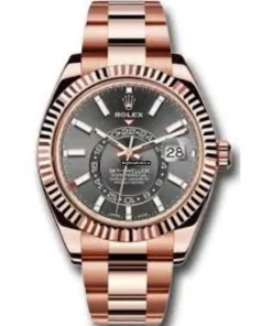 Offering Fakes Rolex Sky-dweller 326935 Caliber 9001 Automatic Movement 42mm Rose Gold Case Mens/unisex Watch