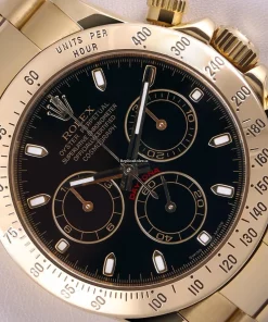 Nice Replica Rolex Daytona 116528 Automatic Movement 40mm Yellow Gold Case Mens/unisex Watch