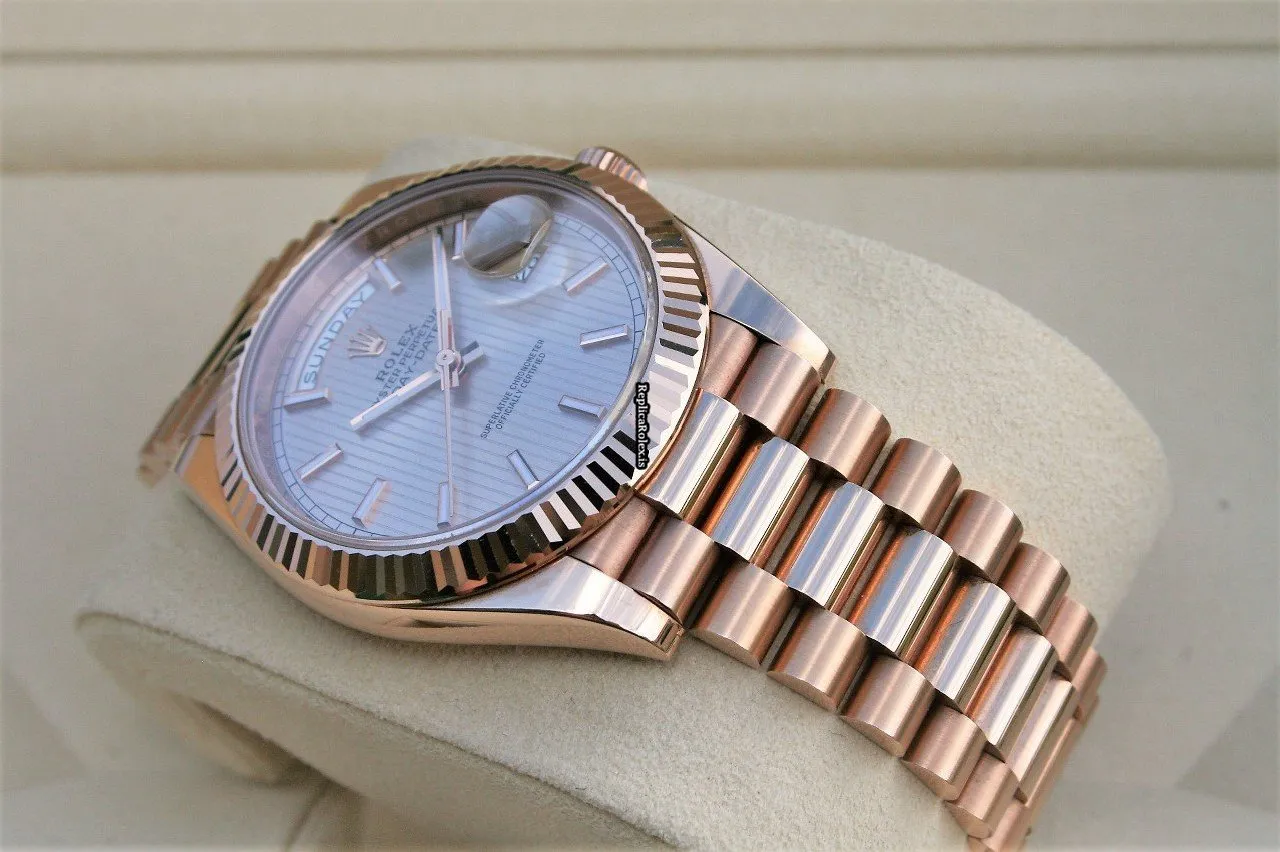 Wonderful Fake Rolex Day-date 40 228235 Caliber 3255 Automatic Movement 40mm Rose Gold Case Mens/unisex Watch - Image 2
