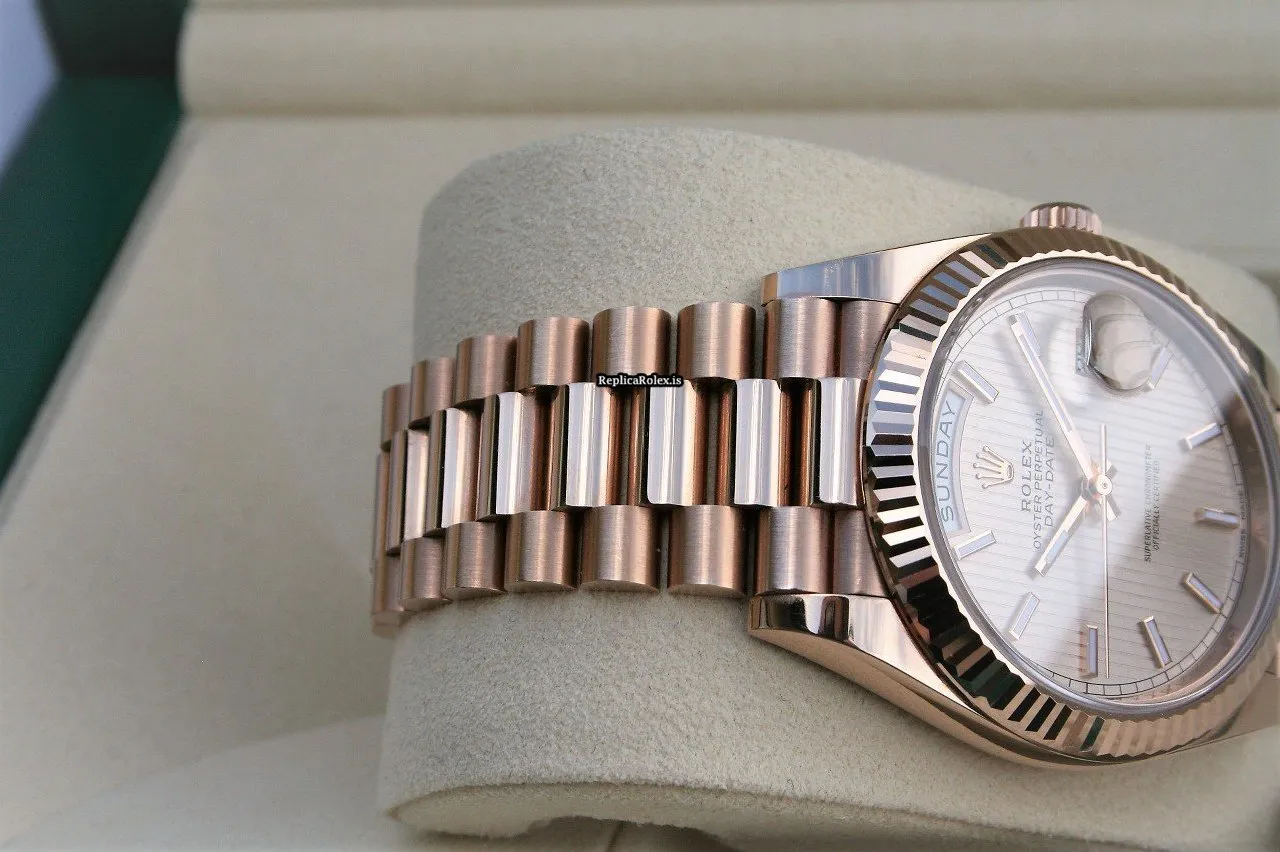 Wonderful Fake Rolex Day-date 40 228235 Caliber 3255 Automatic Movement 40mm Rose Gold Case Mens/unisex Watch - Image 3