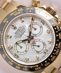 Amazing Replica Rolex Daytona 116528 Automatic Movement 40mm Yellow Gold Case Mens/unisex Watch