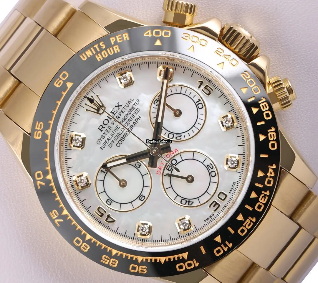 Amazing Replica Rolex Daytona 116528 Automatic Movement 40mm Yellow Gold Case Mens/unisex Watch
