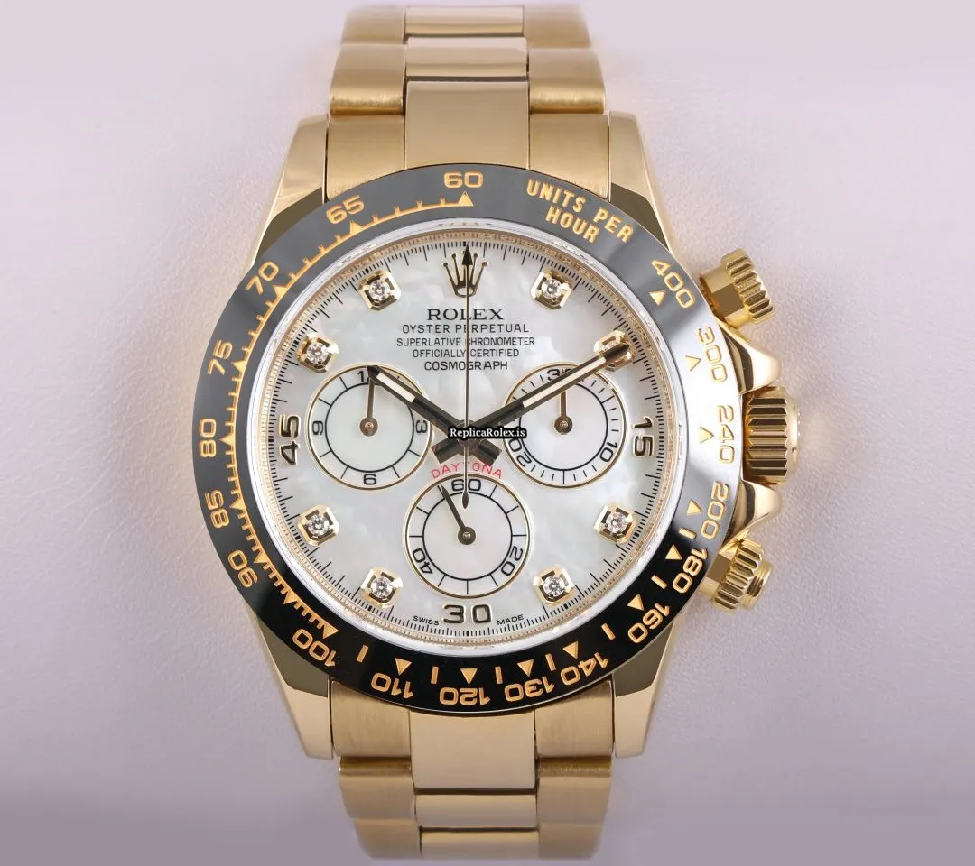 Amazing Replica Rolex Daytona 116528 Automatic Movement 40mm Yellow Gold Case Mens/unisex Watch - Image 2
