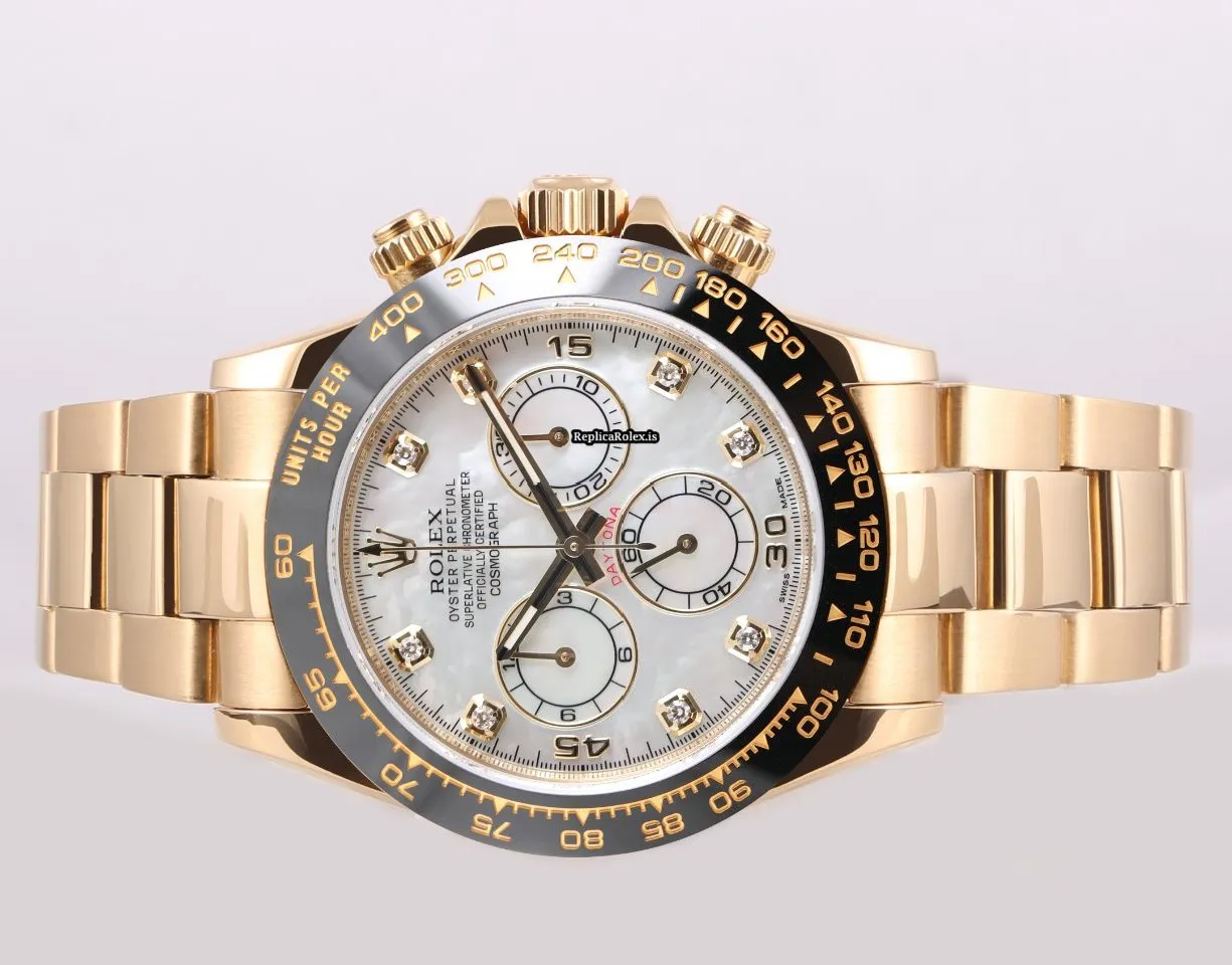 Amazing Replica Rolex Daytona 116528 Automatic Movement 40mm Yellow Gold Case Mens/unisex Watch - Image 3