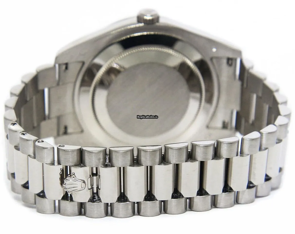 High-end Replica Rolex Day-date II 218239 Automatic Movement 41mm White Gold Case Watch - Image 9