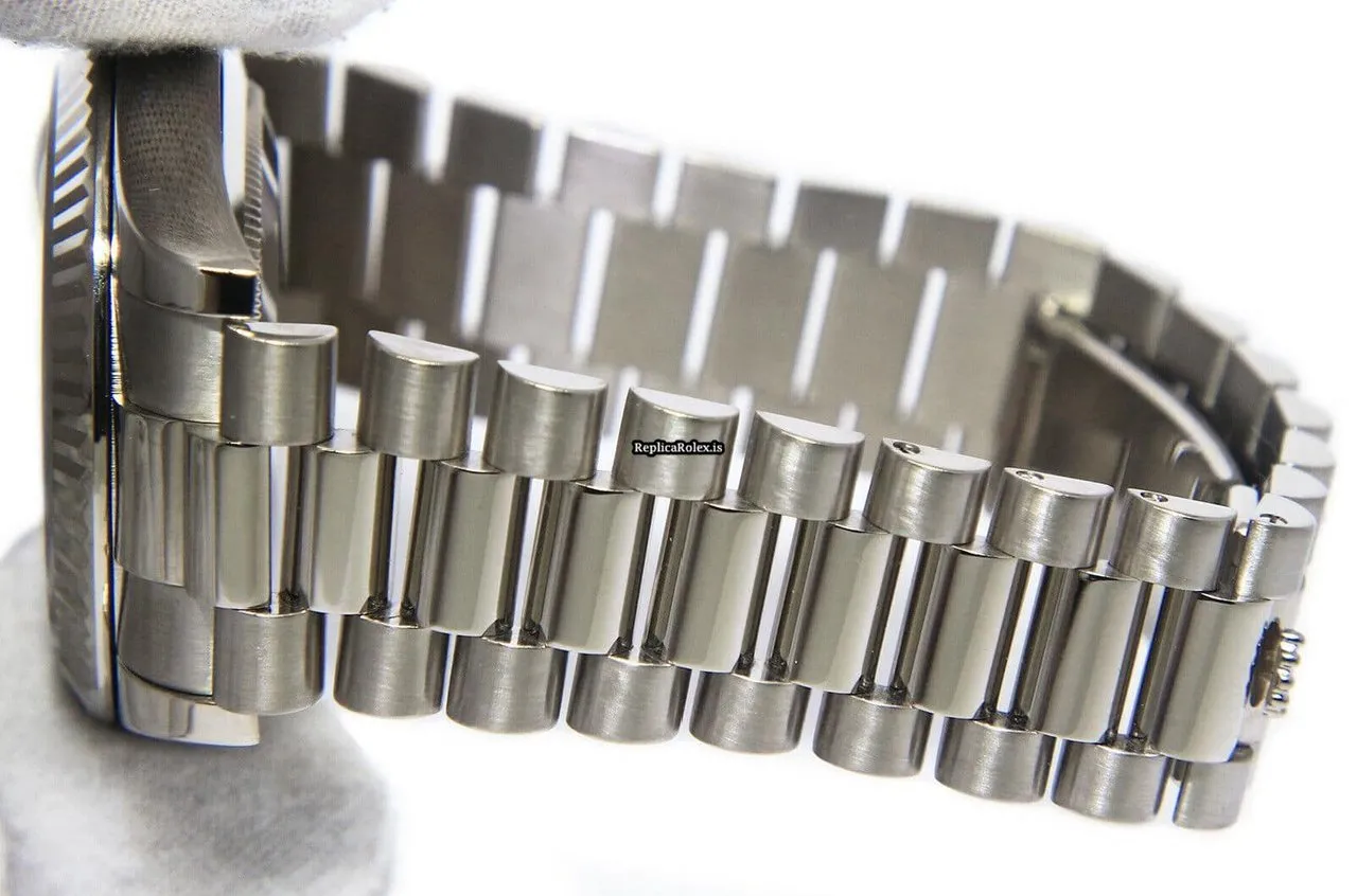 High-end Replica Rolex Day-date II 218239 Automatic Movement 41mm White Gold Case Watch - Image 10
