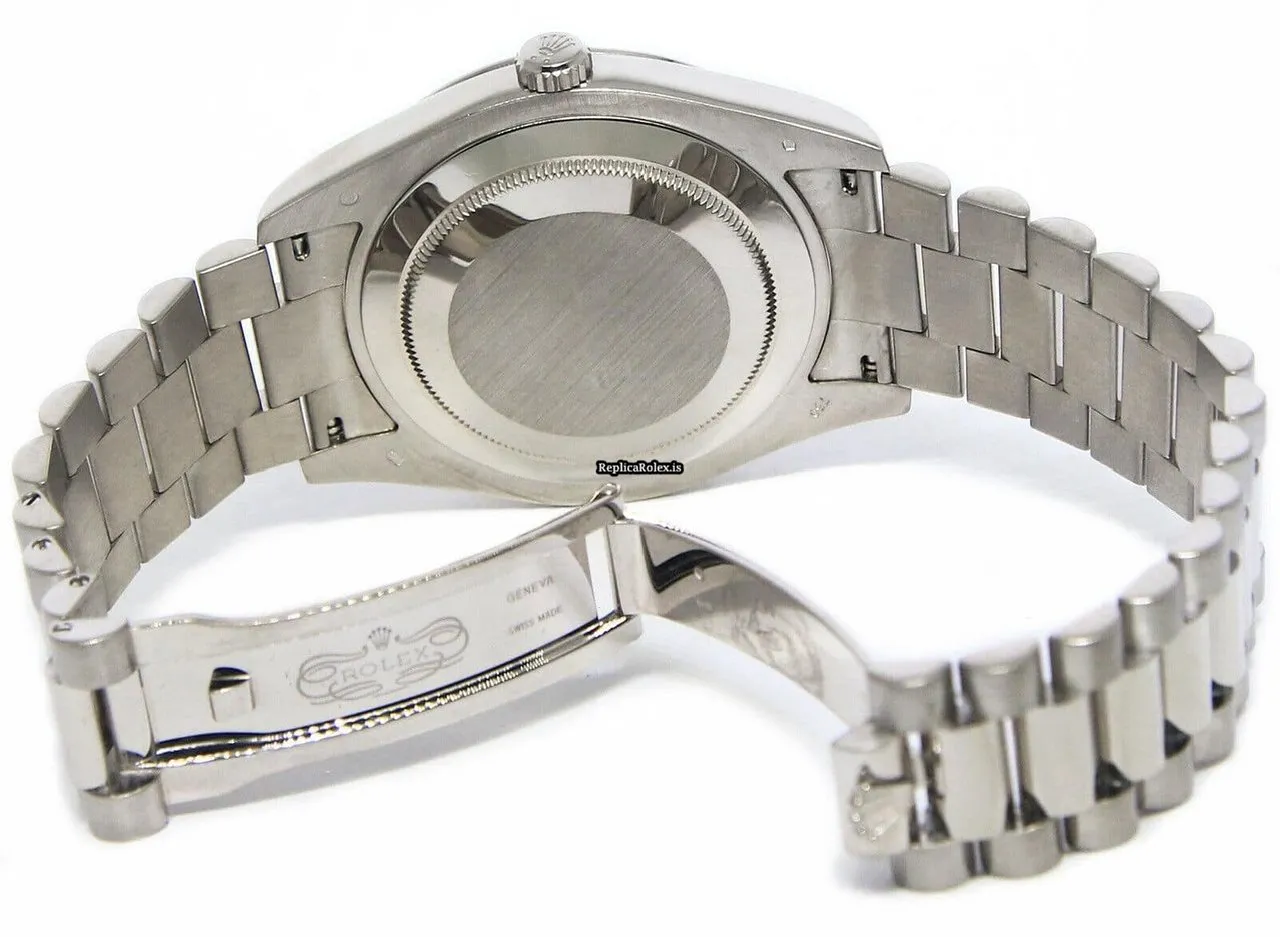 High-end Replica Rolex Day-date II 218239 Automatic Movement 41mm White Gold Case Watch - Image 8